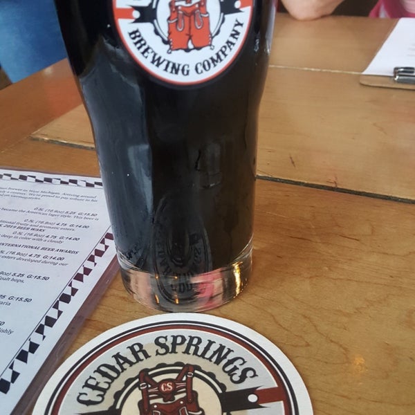Photo taken at Cedar Springs Brewing Company by Gray B. on 6/14/2019