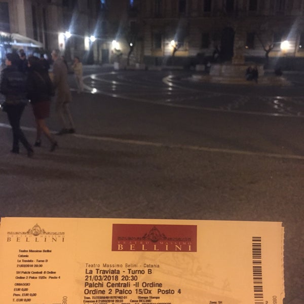 Photo taken at Teatro Massimo Bellini by Claire C. on 3/21/2018
