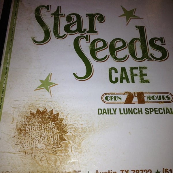 Photo taken at Star Seeds Cafe by Joshua S. on 5/20/2013