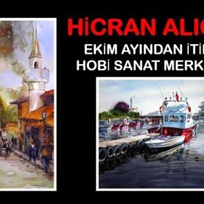 Hicran ALİOĞLU ile Resim Çalışmaları Hobi Sanat Merkezi'nde