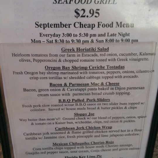 9/15/2012 tarihinde Grendel2ziyaretçi tarafından Seasons &amp; Regions Seafood Grill'de çekilen fotoğraf