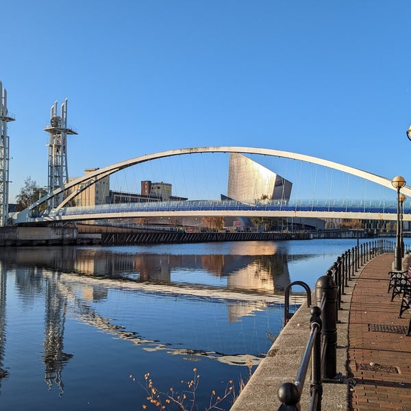Photo taken at Salford Quays by Jonathan Y. on 12/18/2022