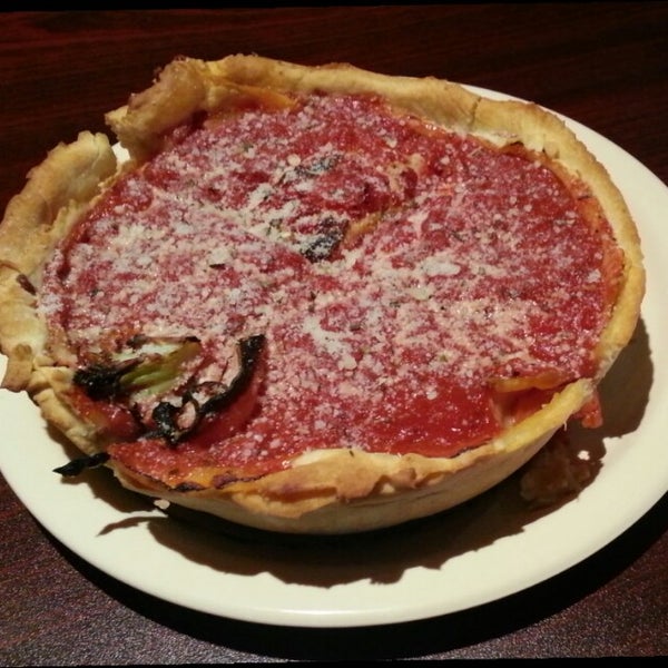 Photo taken at Nancy&#39;s Chicago Pizza by Swarthy D. on 9/15/2012