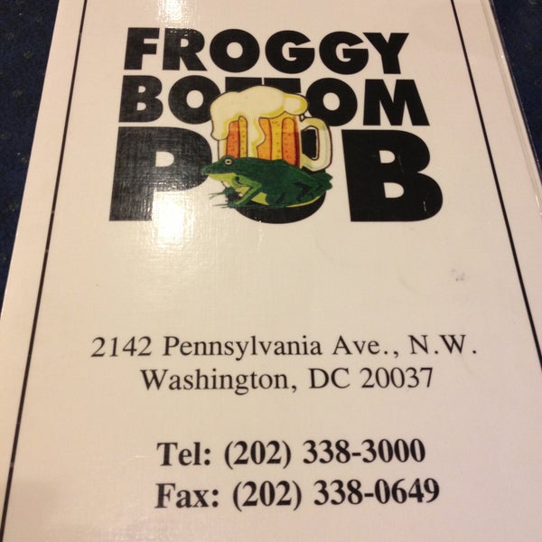 Froggy Bottom Pub Washington'da Pub