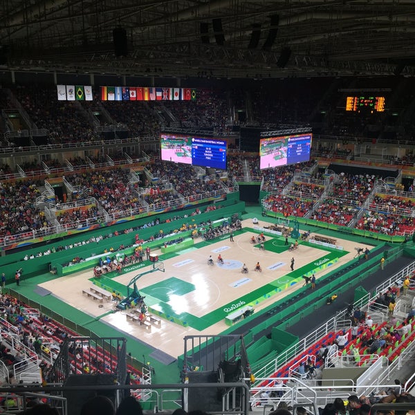 Photo taken at Rio Olympic Arena by Viviane L. on 9/16/2016