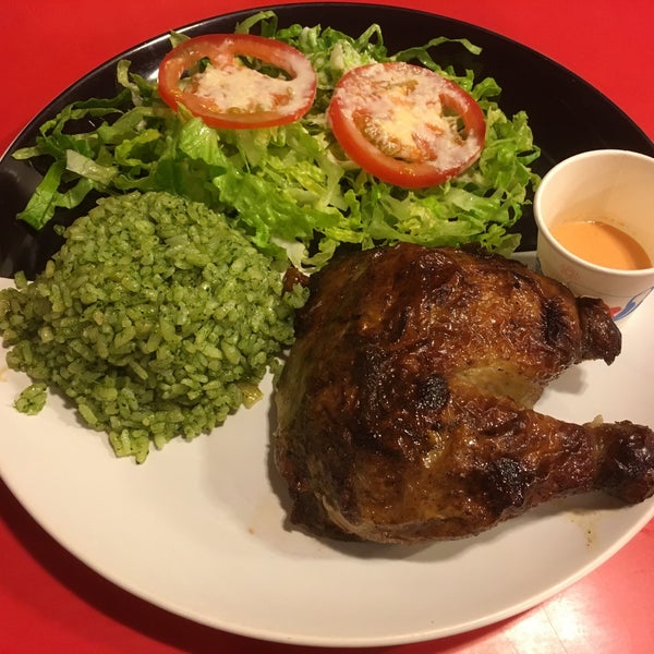 It's everything you want in a Peruvian chicken joint. Incredibly seasoned and tender chicken (not dry). The rice was flavourful and I couldn't get enough of the fries. (The salad was also delicious)