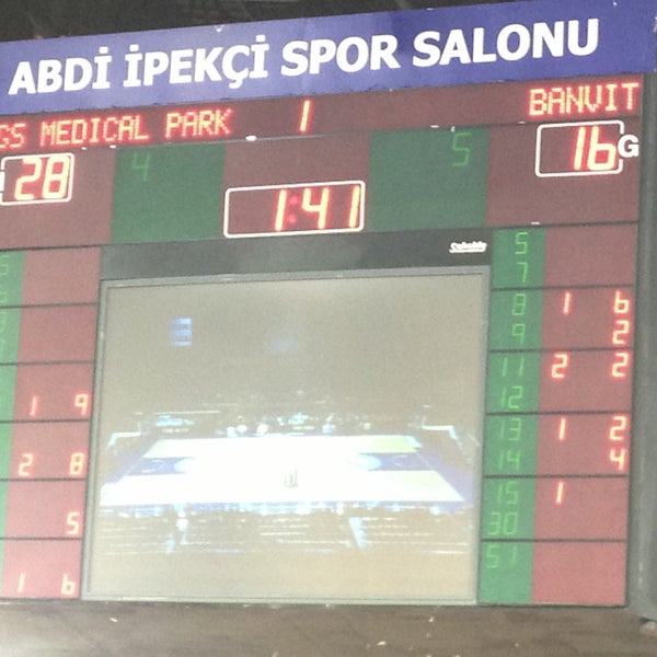 Photo taken at Abdi İpekçi Arena by Ilknur ö. on 4/25/2013