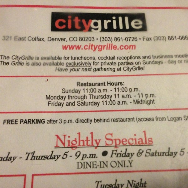 รูปภาพถ่ายที่ City Grille โดย Jacob E. เมื่อ 3/3/2013