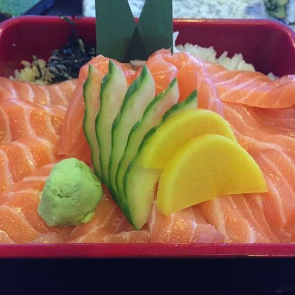 Nice salmon sashimi don