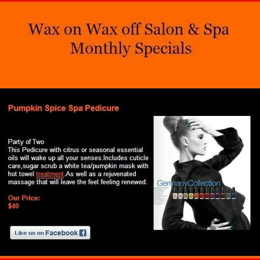 รูปภาพถ่ายที่ Wax On Wax Off Salon &amp; Spa โดย Wax On Wax Off S. เมื่อ 10/13/2012