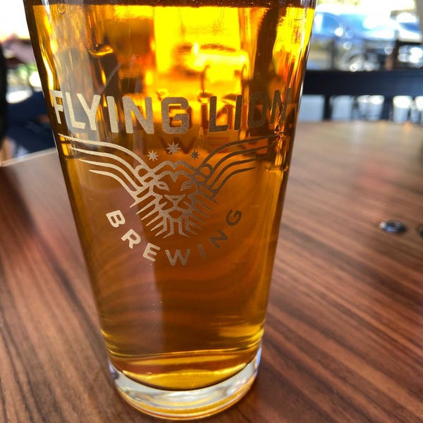 Photo taken at Flying Lion Brewing by Wes L. on 4/26/2021