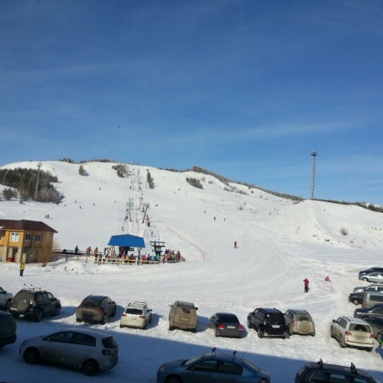 Снимок сделан в Хвалынский горнолыжный курорт пользователем Anton a. 2/9/2013