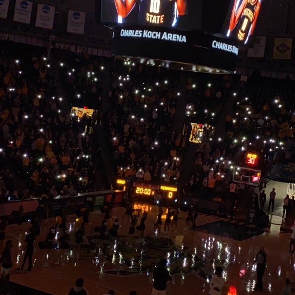 Photo taken at Charles Koch Arena by Madster on 12/18/2021