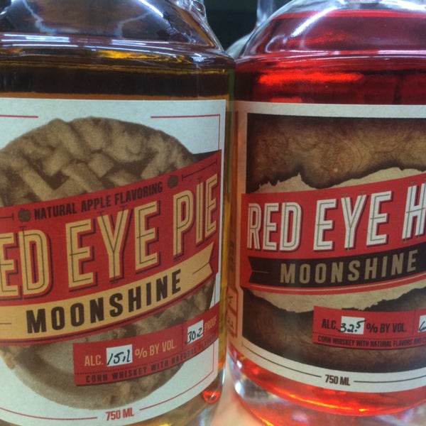 Red Eye Whiskeys! Made in Illinois. Apple Pie is like Grandma's Apple Pie in a glass