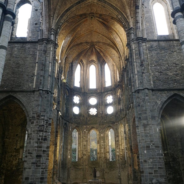 Photo taken at Abbaye de Villers by Tiffany B. on 11/20/2020