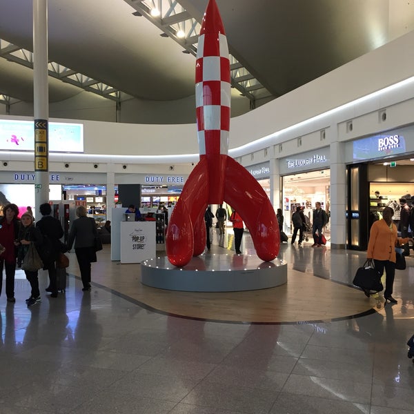 La fusée Tintin à l'aéroport de Zaventem