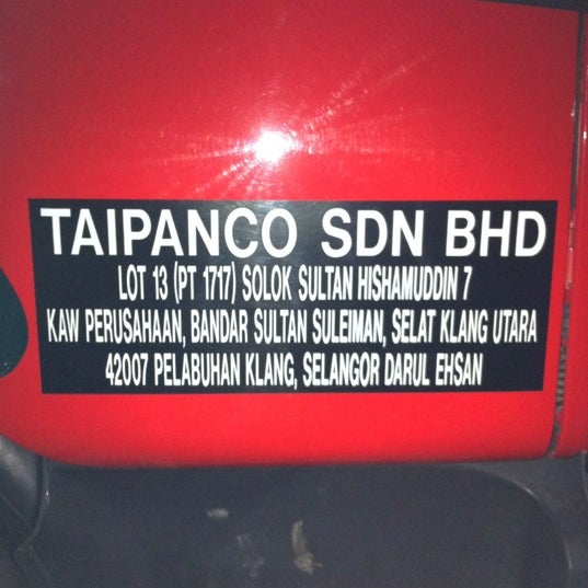 Photos At Taipanco Haulage Industrial Estate In Port Klang