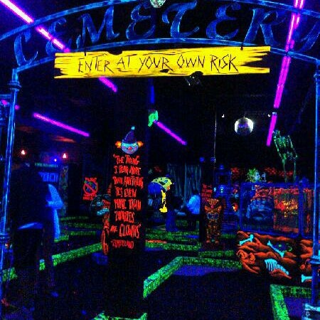 Photo taken at Monster Mini Golf by Ana C. on 4/13/2013