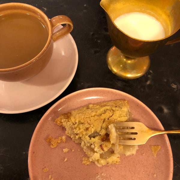 The coffee and apple strudel. But I had milk that was kinda curdled.