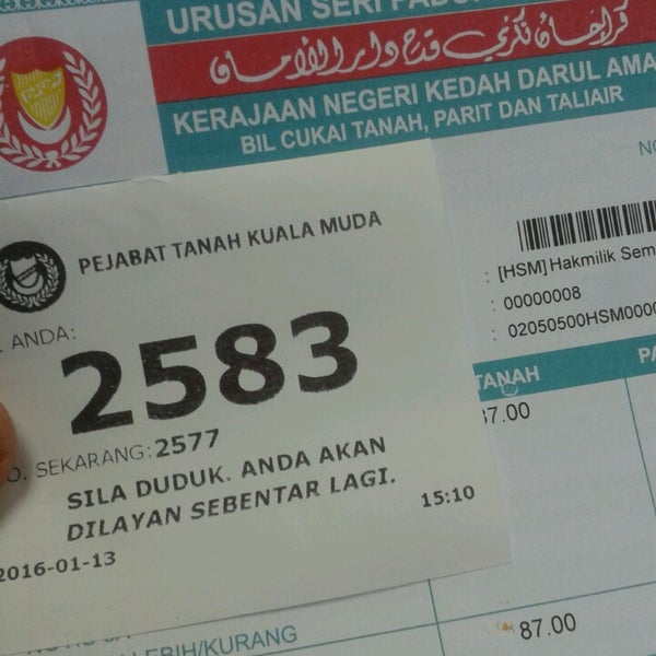 Fotos En Pejabat Daerah Tanah Kuala Muda Sungai Petani Kedah