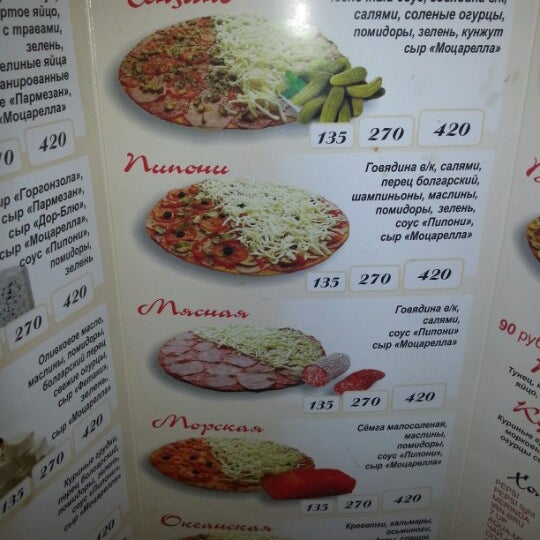 Пицца Пипони Железнодорожный Заказать