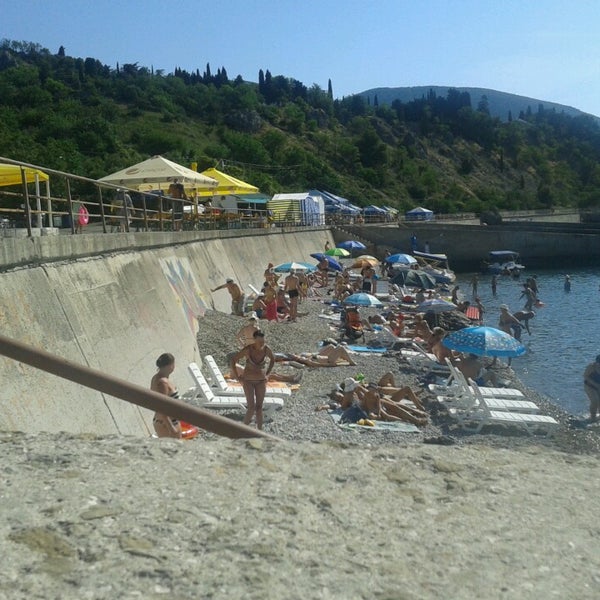Пляж гуровские камни в гурзуфе