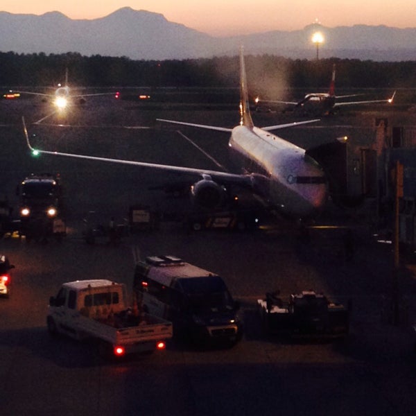 Photo taken at Antalya Airport (AYT) by Ceren C. on 10/4/2015