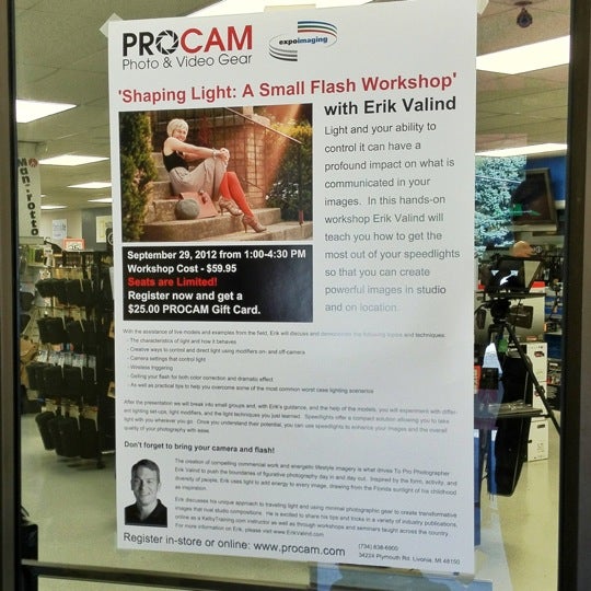 Photo taken at PROCAM Photo &amp; Video Gear by Erik V. on 9/29/2012