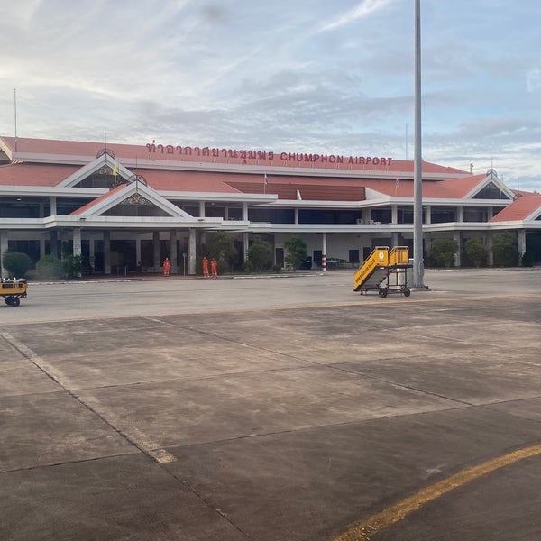 Photo taken at Chumphon Airport (CJM) by ກູເປີລ ນ. on 6/21/2020