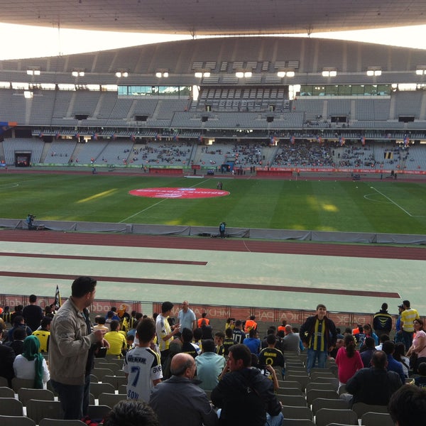 Photo taken at Atatürk Olympic Stadium by Ezgi sultan on 5/5/2013