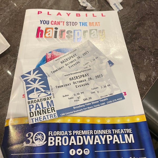 Foto diambil di Broadway Palm Dinner Theatre oleh William T. pada 10/27/2023