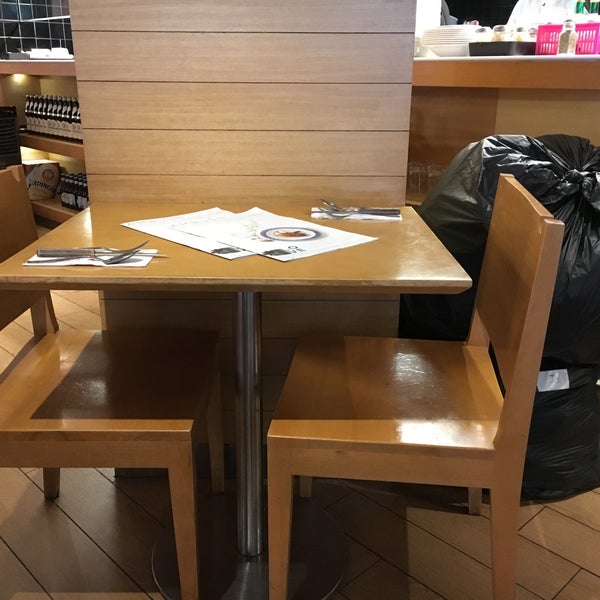 Don't be afraid to tell them where you want to sit. The place half empty and they asked me to sit near trash bags and I was like. "No!". Decent pasta.