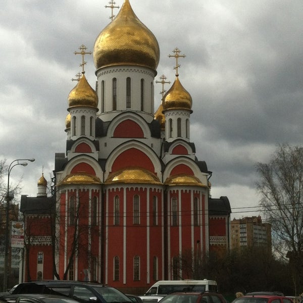Храм Георгия Победоносца в Одинцово зима