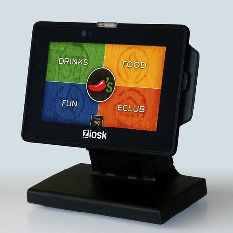 Chili's now has Ziosk tablets.  The devices allow you to order and pay for food at the table.  You can even play games on them!