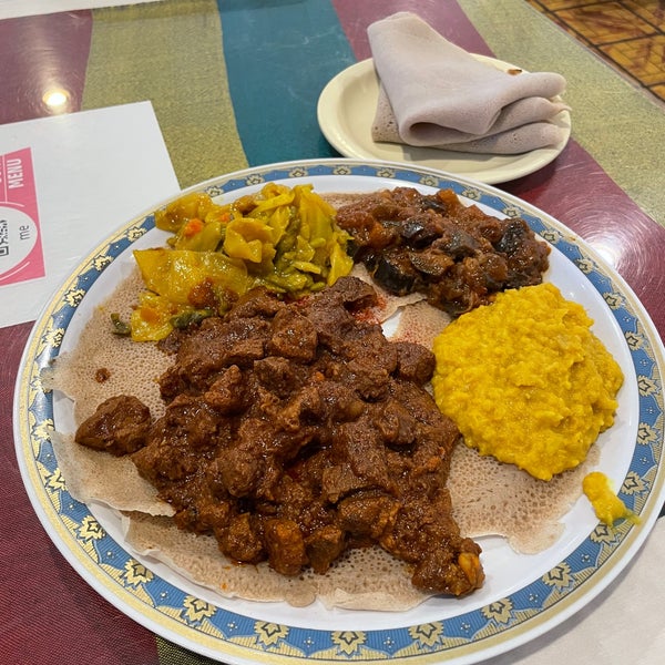 Photo taken at Aster&#39;s Ethiopian Restaurant by Andrew on 12/8/2021