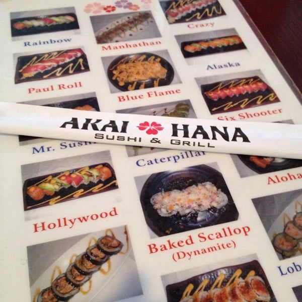 Akai sale hana menu