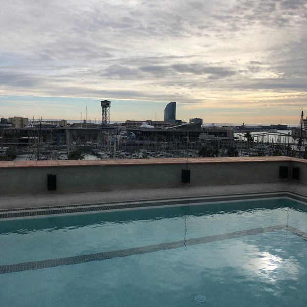 Photo taken at Soho House Rooftop Pool by Beth G. on 12/16/2018