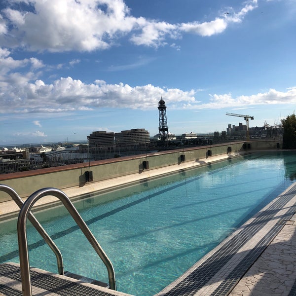 Photo taken at Soho House Rooftop Pool by Beth G. on 10/16/2018