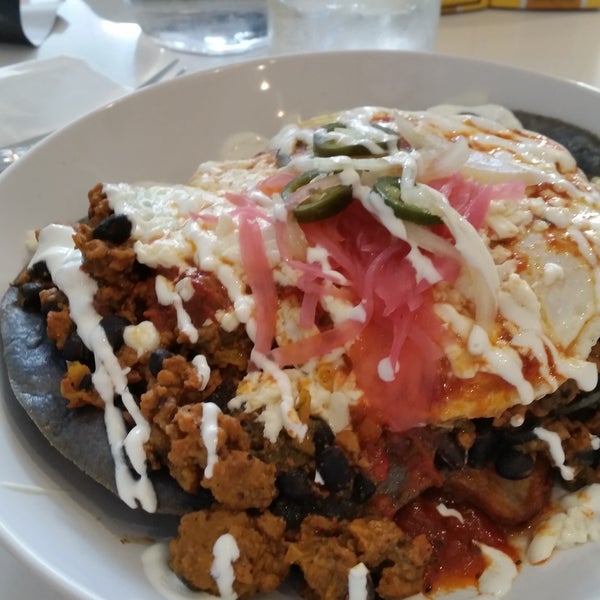 The huevos rancheros are awesome. Just the right blend of everything so the tatses combine beautifully.