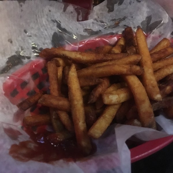 The "spicy" fries are delicious and not spicy at all. They taste like curly fries and I want to eat them all.