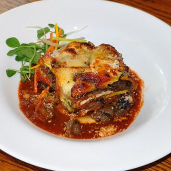 You must try Big Sky Café's eggplant lasagna! Layers of vegetables have never tasted so good! http://bit.ly/1cp9WrR