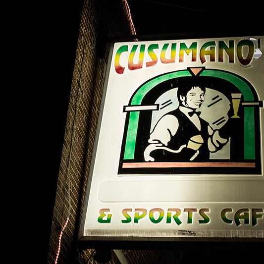 Cusumano's dark, two-story frat basement, replete with pool tables, bar-top trivia machines and a fun jukebox, also attracts a lot of industry types who swing by after their shifts.