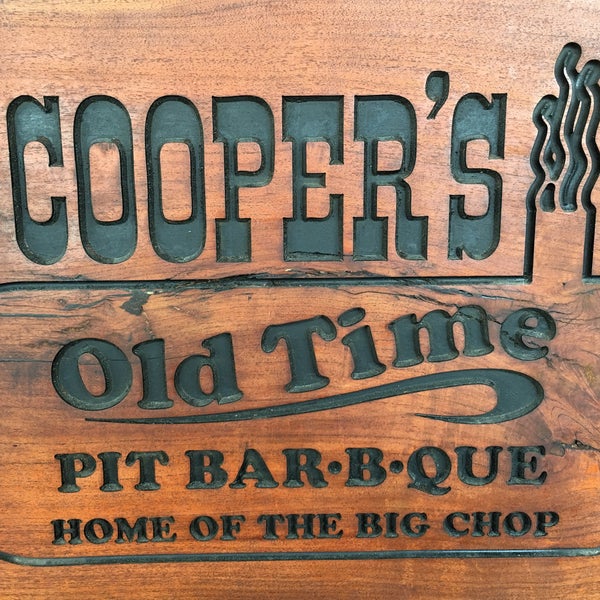 Photo taken at Cooper&#39;s Old Time Pit Bar-B-Que by Luis Z. on 9/5/2016