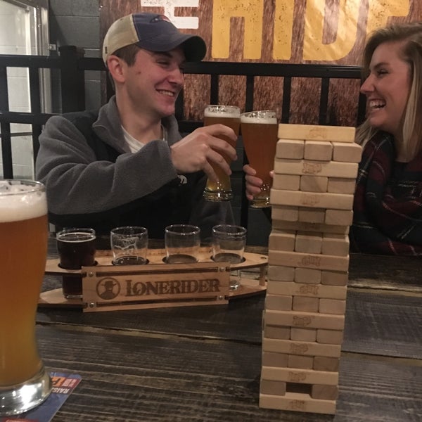 Photo taken at Lonerider Brewing Company by Christin K. on 2/7/2017