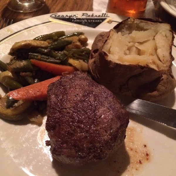 Photo taken at George Petrelli Steak House by roxan63 on 1/28/2014