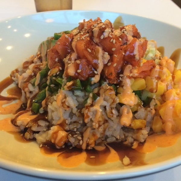 Get the Slamin Salmon bowl. It has everything you could want in it.