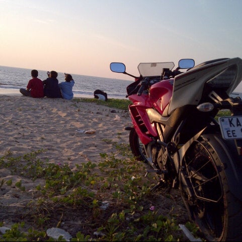 Photo taken at Panambur Beach by Gaurav N. on 12/15/2012