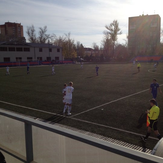 Photo taken at Стадион «Планета» by Nikolay L. on 10/20/2012