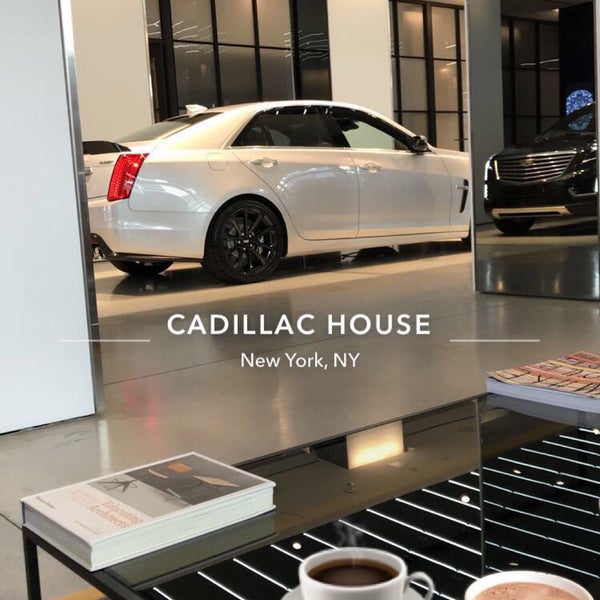 Not only a showroom with luxury Cadillac cars, but also a unique coffee shop ☕️
