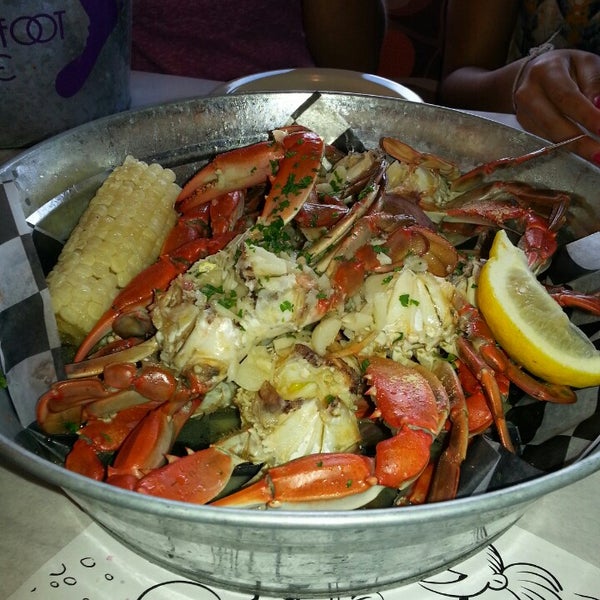 Photo taken at Bum Rogers Crab House &amp; Tavern by Sonia S. on 7/28/2013